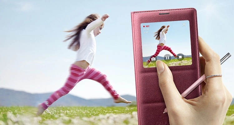 Bao Da Samsung Galaxy Note 4 S View Flip Cover Padding Chính Hãng Màu Trắng